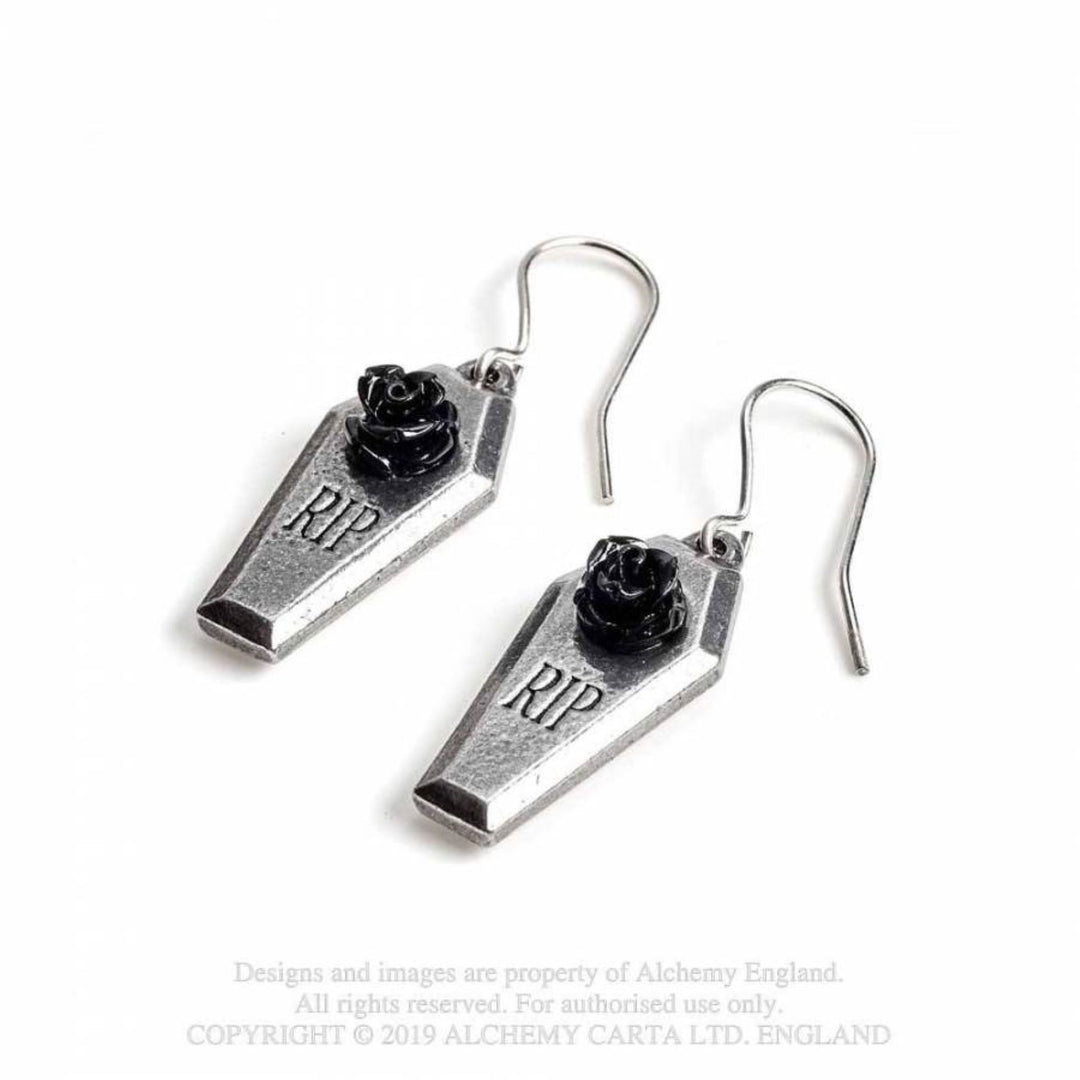 'RIP Rose' Earrings