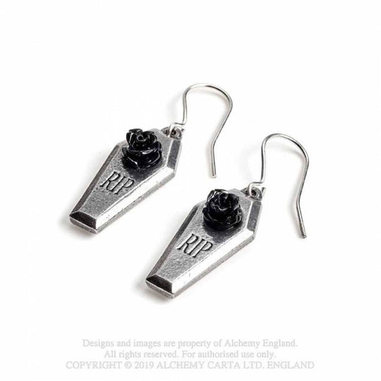 'RIP Rose' Earrings