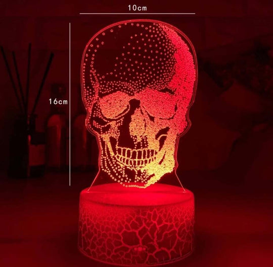 3D Skull Night Light