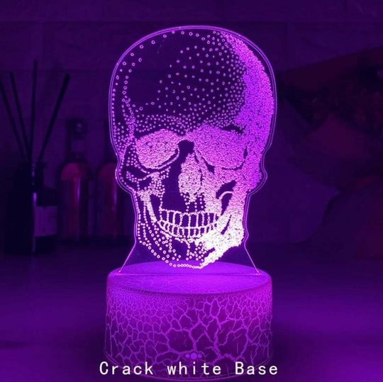 3D Skull Night Light