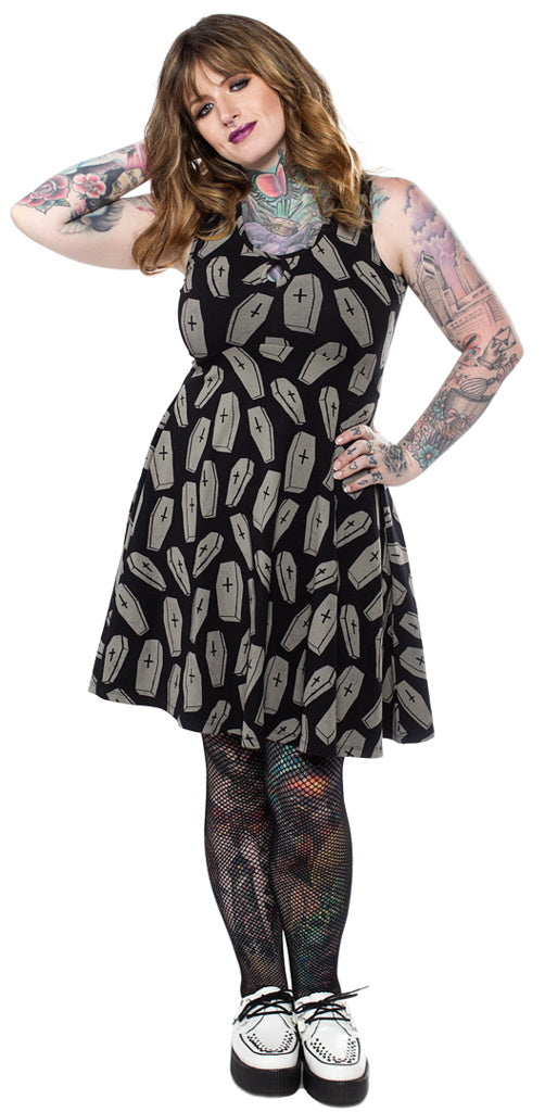 6 Feet Under Keyhole Skater Dress