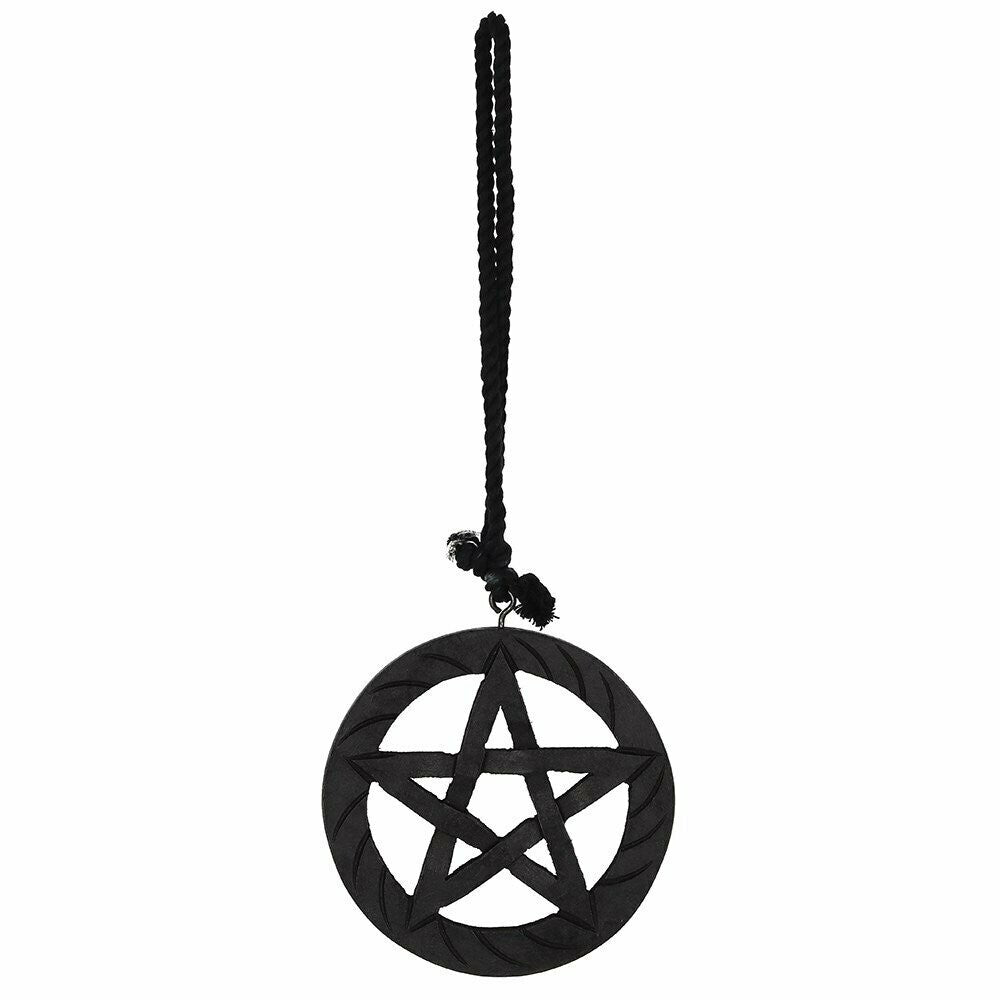 Wooden Hanging Pentagram