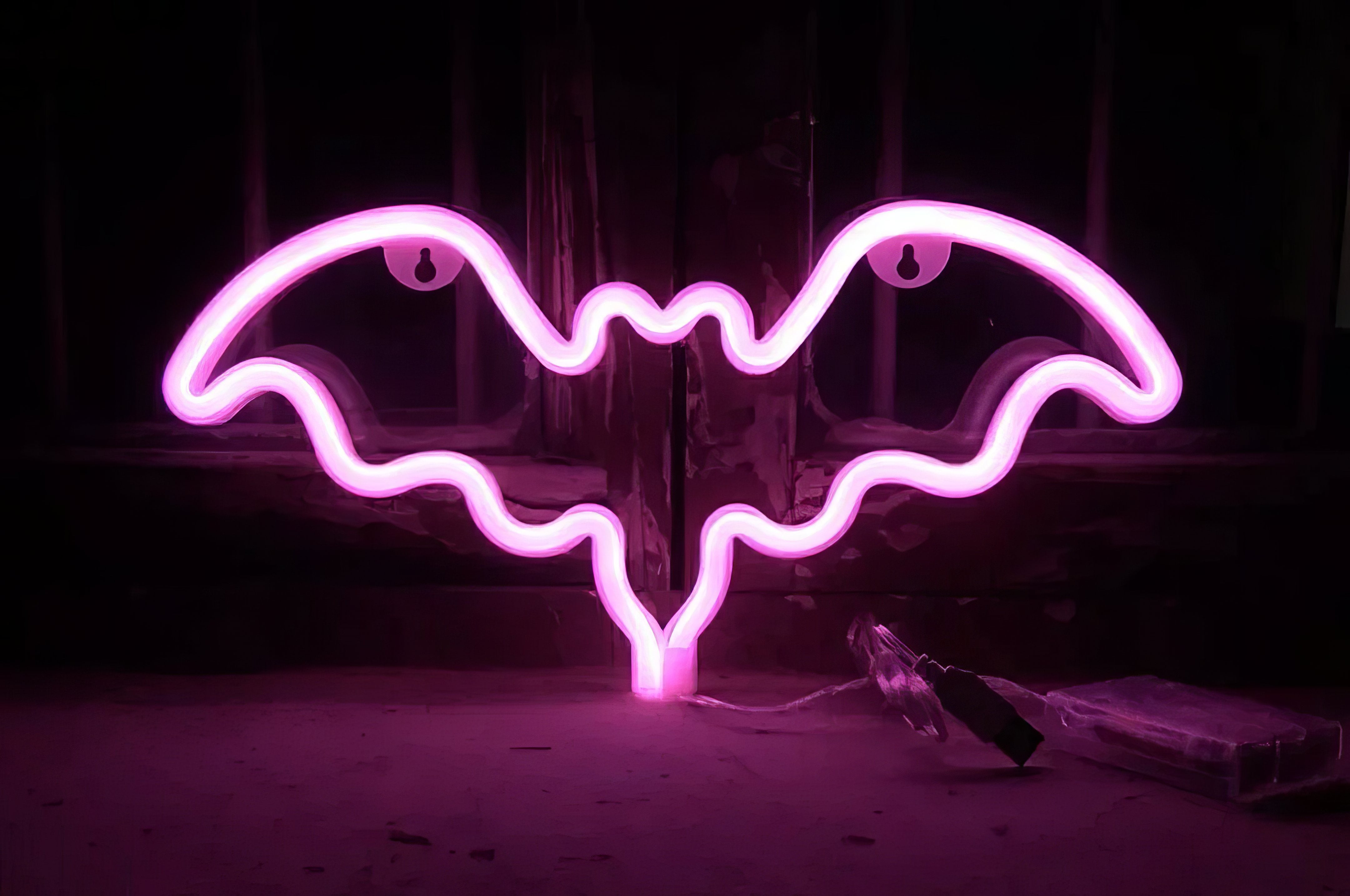 Pink bat neon