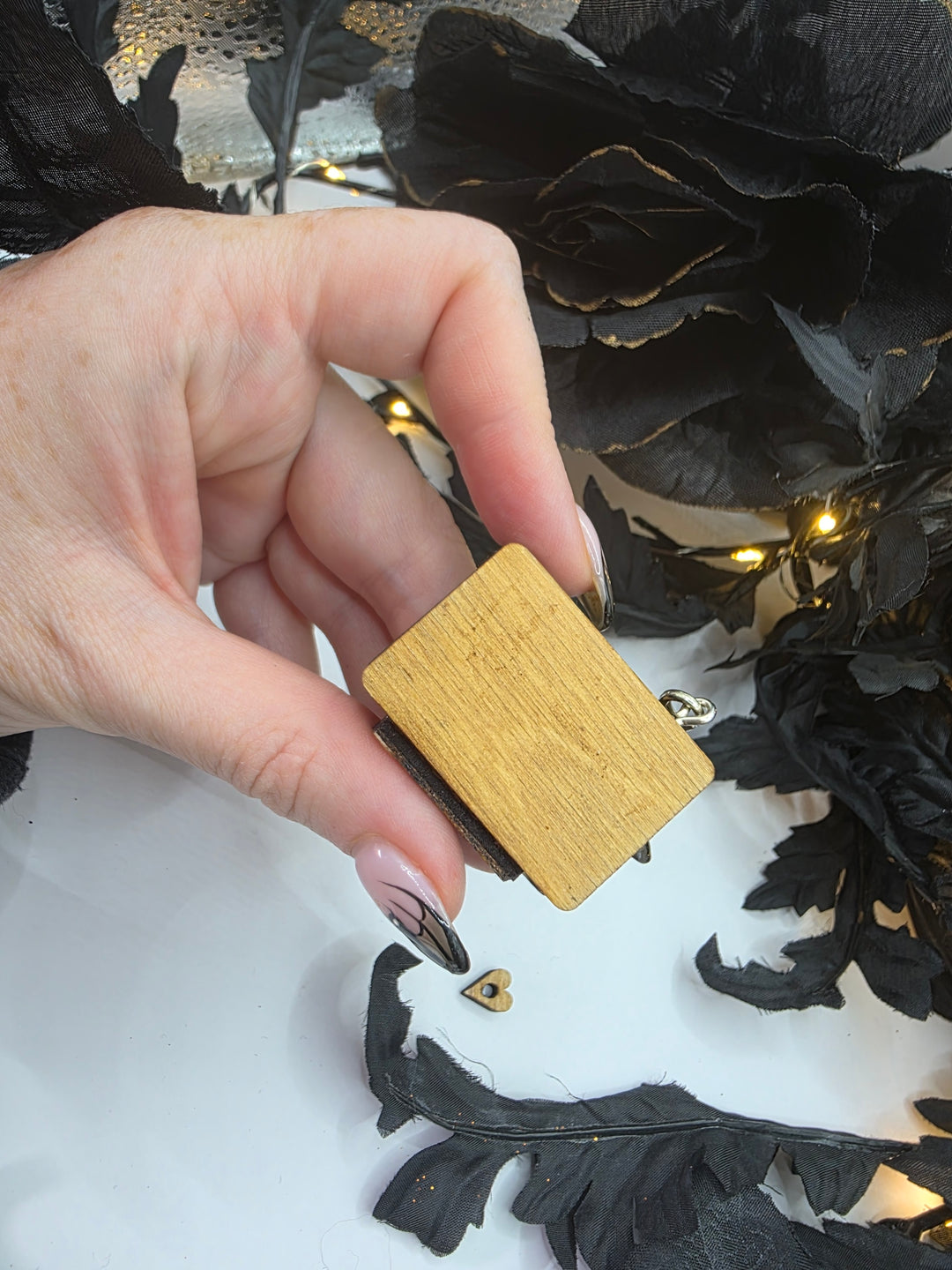 Miniature Wooden Ouija Spirit Board Charm | Gothic Witchy Phone & Bag Accessory