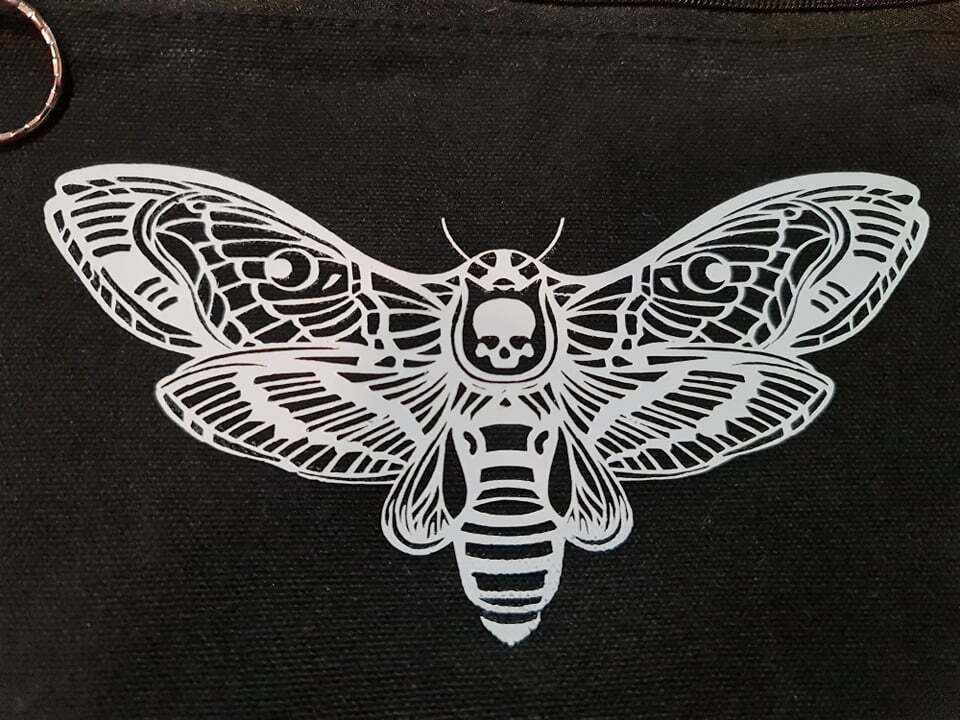 Tinea Death Moth -  Make up Bag