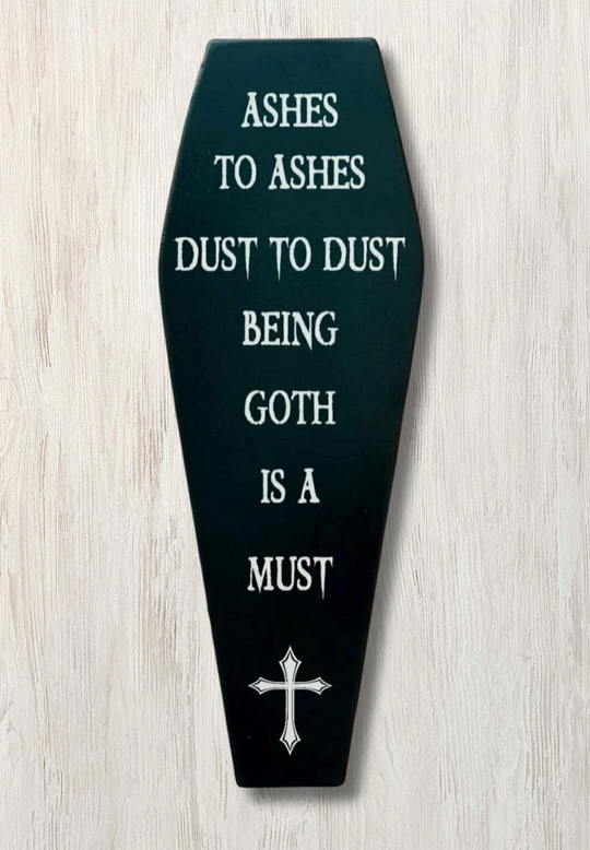 Coffin Plaque - Ashes to Ashes