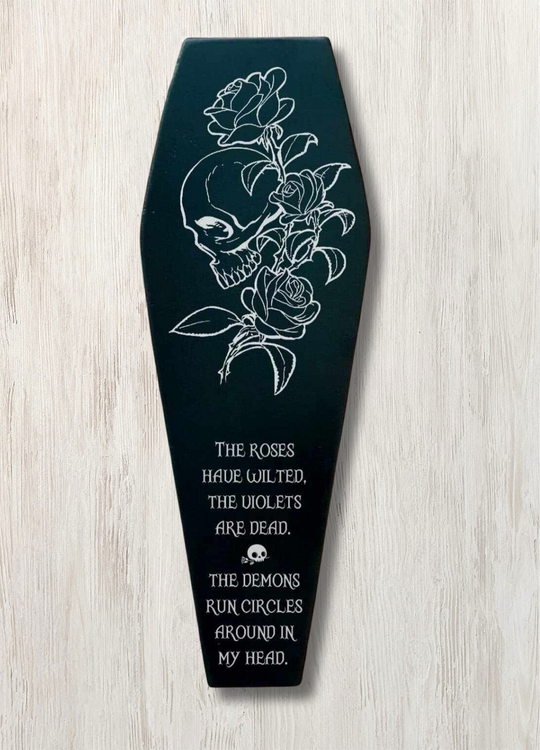 Coffin Plaque - Roses