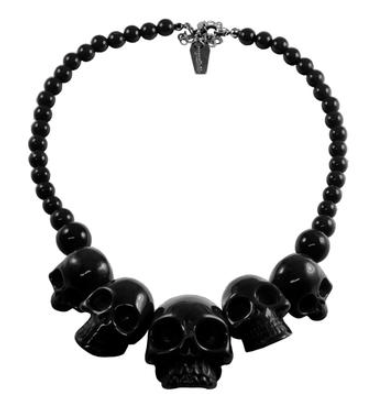 Black Skull Necklace