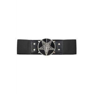 Elastic Waist Belt Goat Head Black