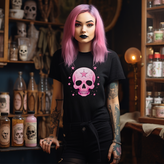 Pink Skull Tee