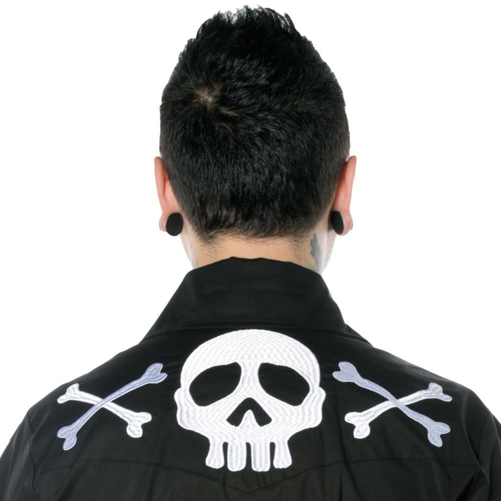 Harlock Skull X Bones Western Shirt