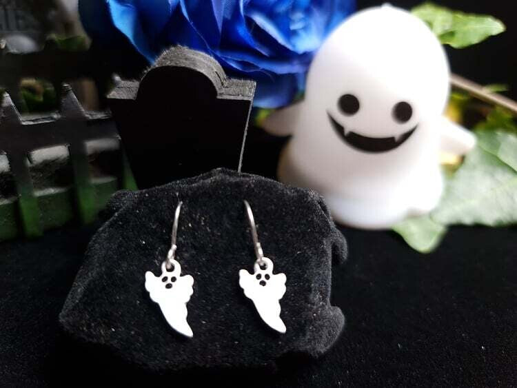 Ghost Dangle Drop Earrings