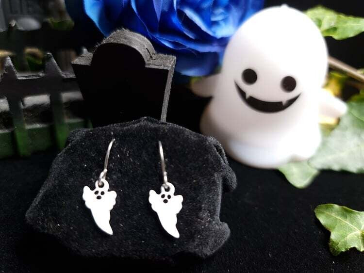 Ghost Dangle Drop Earrings