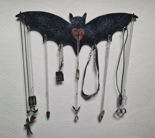Bat Jewellery / Key Holder -  Glitter