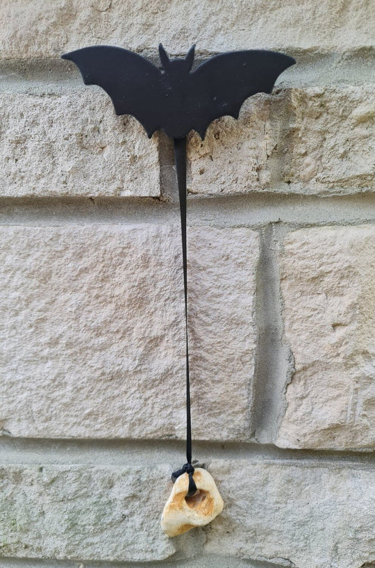 Hag Bat - Wooden Bat with hanging Hag Stone