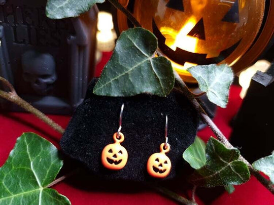 Pumpkin Dangle Drop Earrings