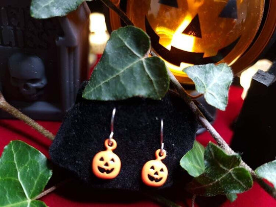 Pumpkin Dangle Drop Earrings