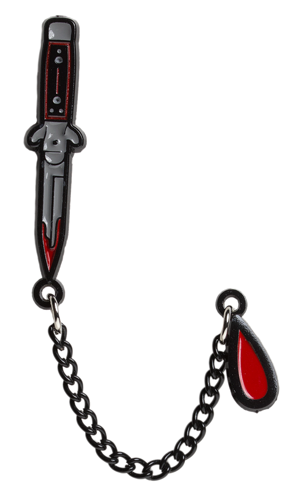 Stabby Enamel Chain Pins