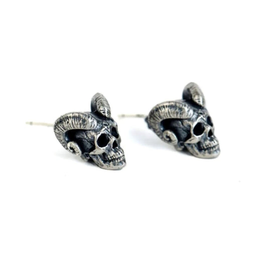 Satan Skeleton Earrings (925 SS)