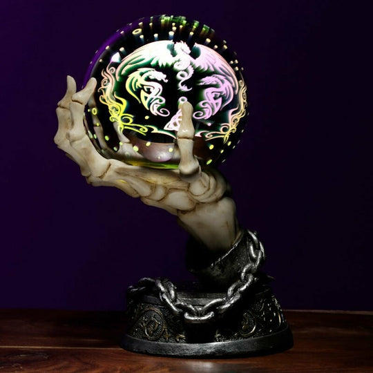 Skeleton Hand LED Metallic Orb