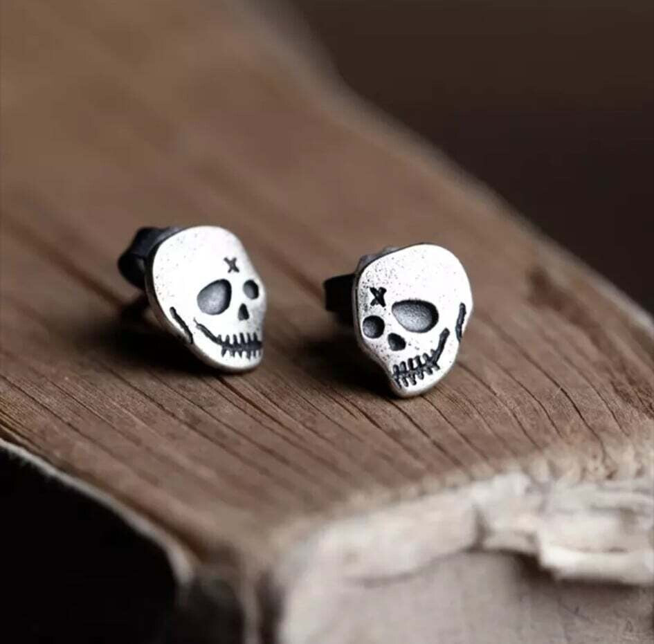 Skull Stud Earrings (925 SS)