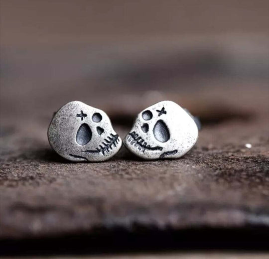 Skull Stud Earrings (925 SS)