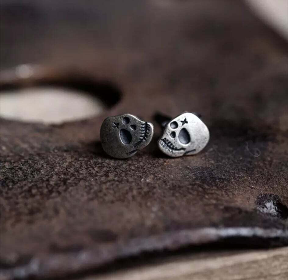 Skull Stud Earrings (925 SS)