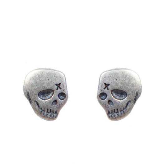 Skull Stud Earrings (925 SS)