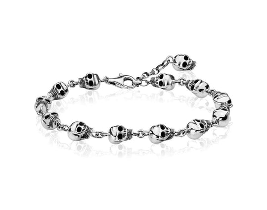 Skull Link Chain Bracelet