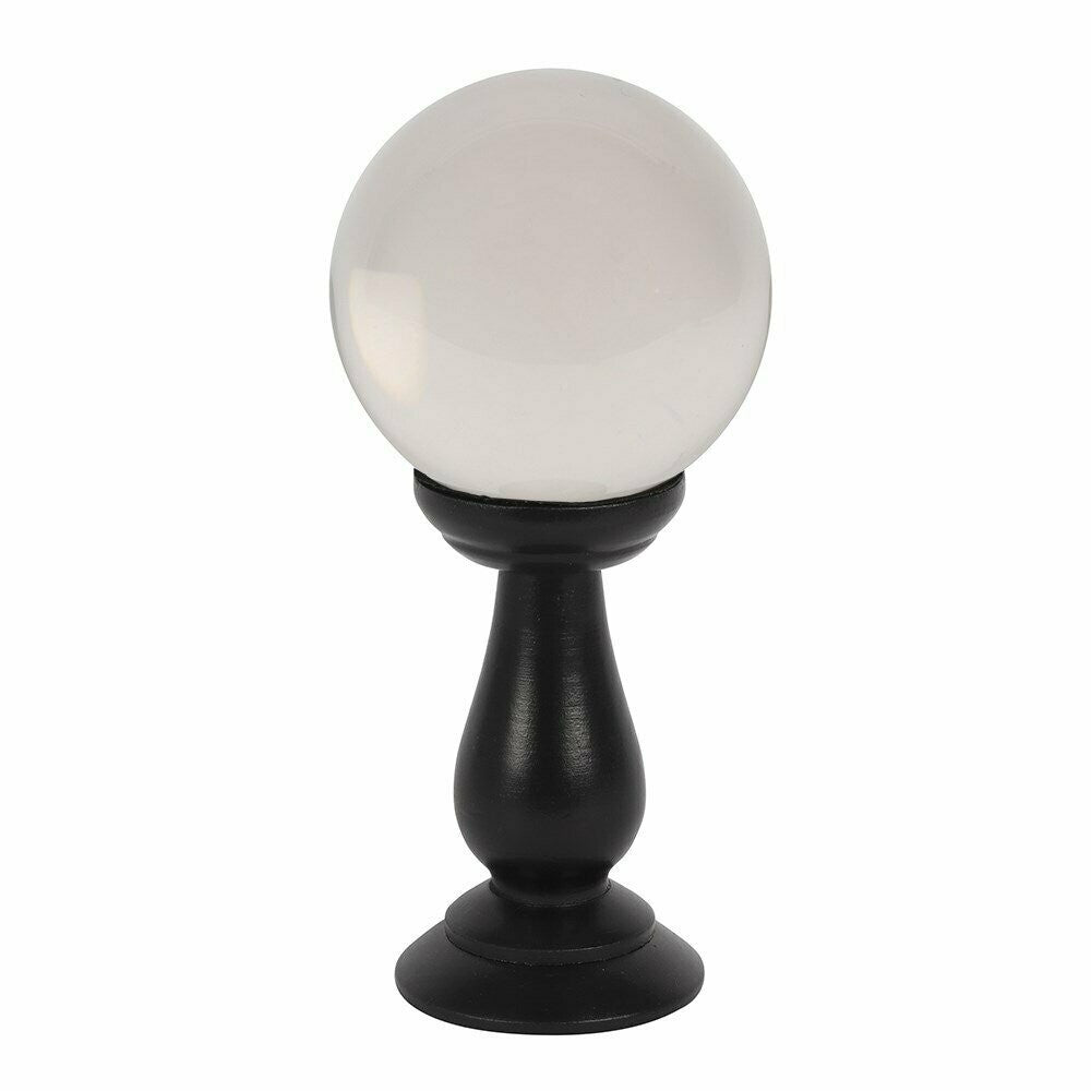 Small Clear Crystal Ball & Stand