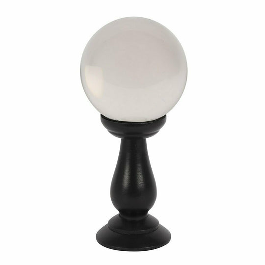Small Clear Crystal Ball & Stand