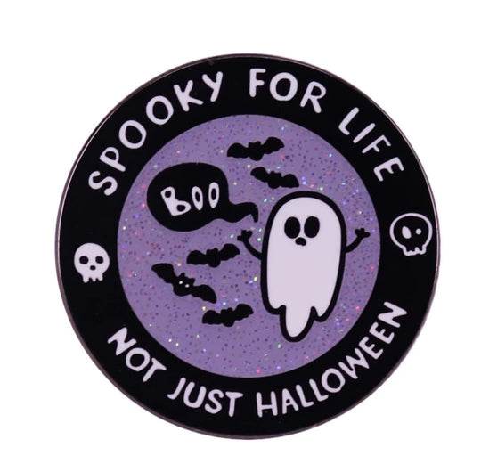 'Spooky For Life' Enamel Pin