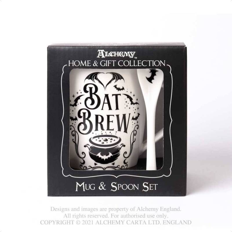 Mug & Spoon Set: Bat Brew