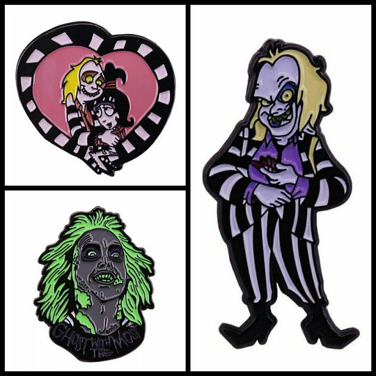 Beetlejuice Enamel Pin