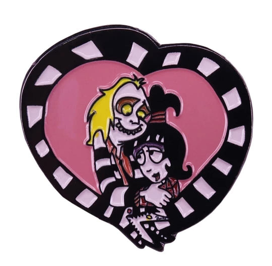 Beetlejuice Enamel Pin