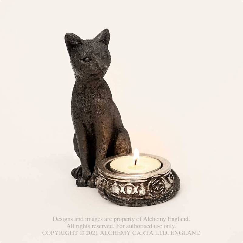 Black Cat T-light holder