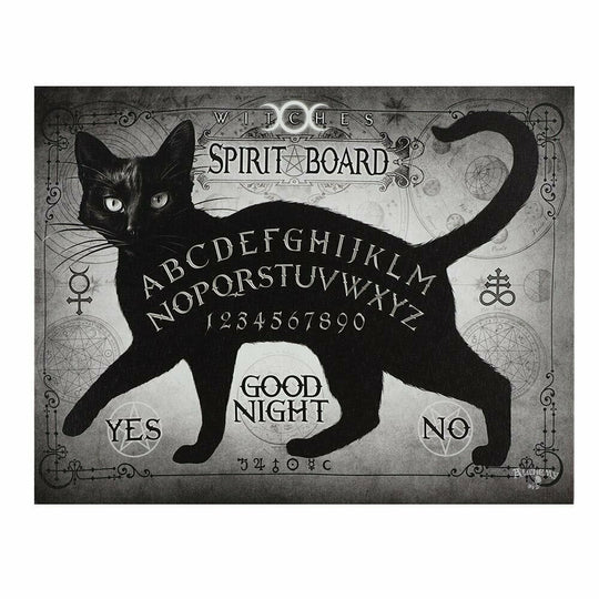 Black Cat Spirit Board Canvas