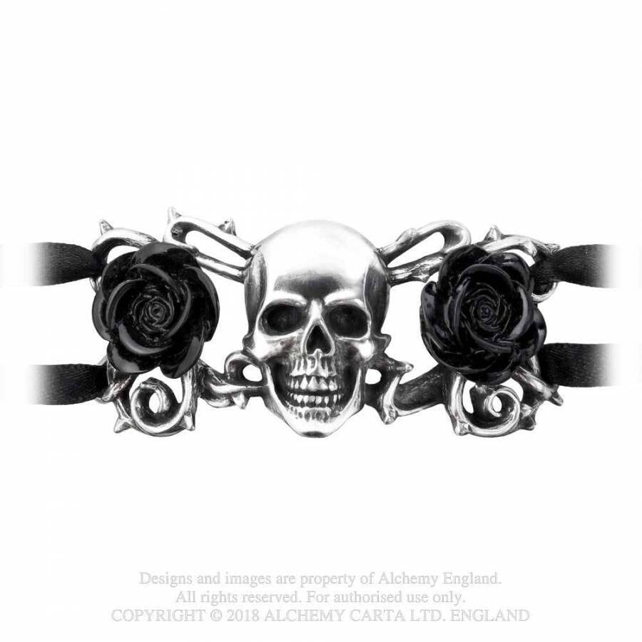 Skull & Briar Rose Bracelet