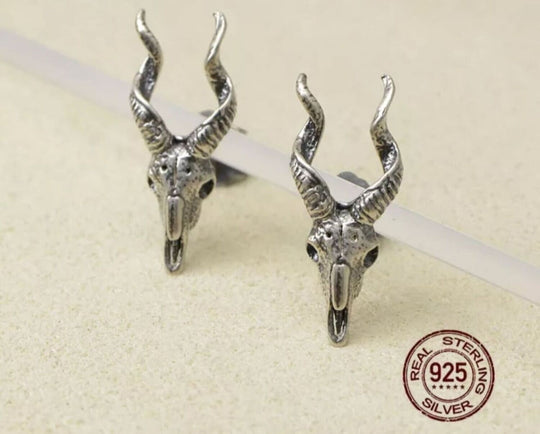 Deer Skull Studs