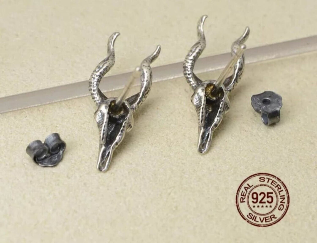 Deer Skull Studs