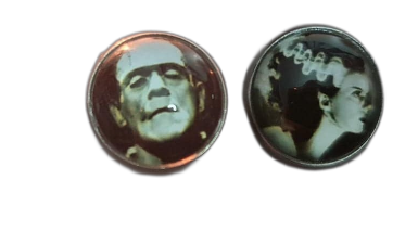 Frankenstein/Bride Studded Earrings