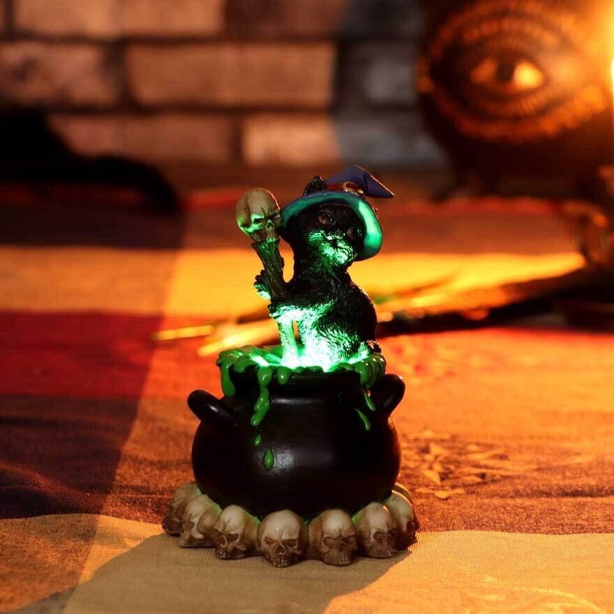 Familiar and Cauldron Figurine.