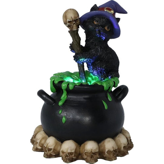 Familiar and Cauldron Figurine.