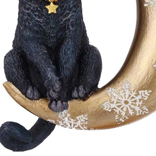 Hanging Moon Cat Ornament