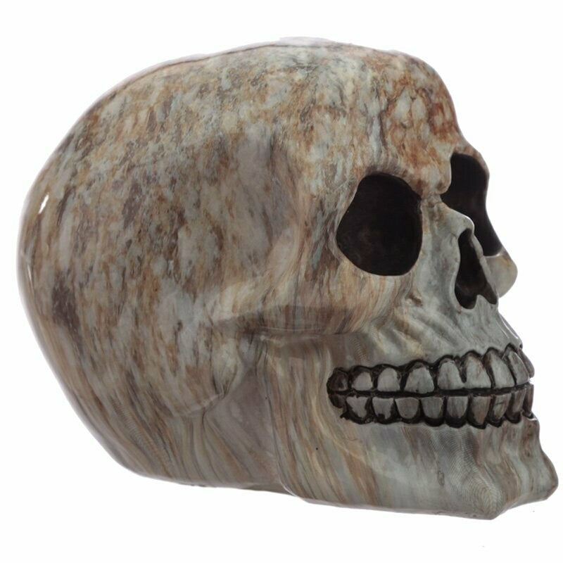 Marble Skull Head Ornament