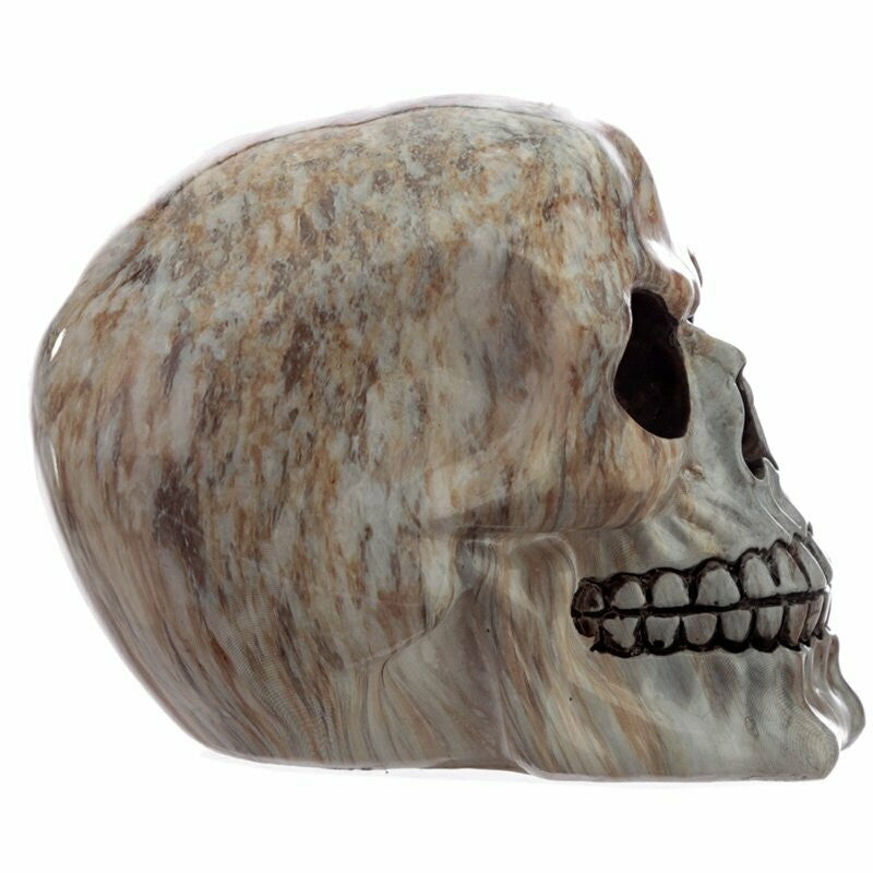 Marble Skull Head Ornament