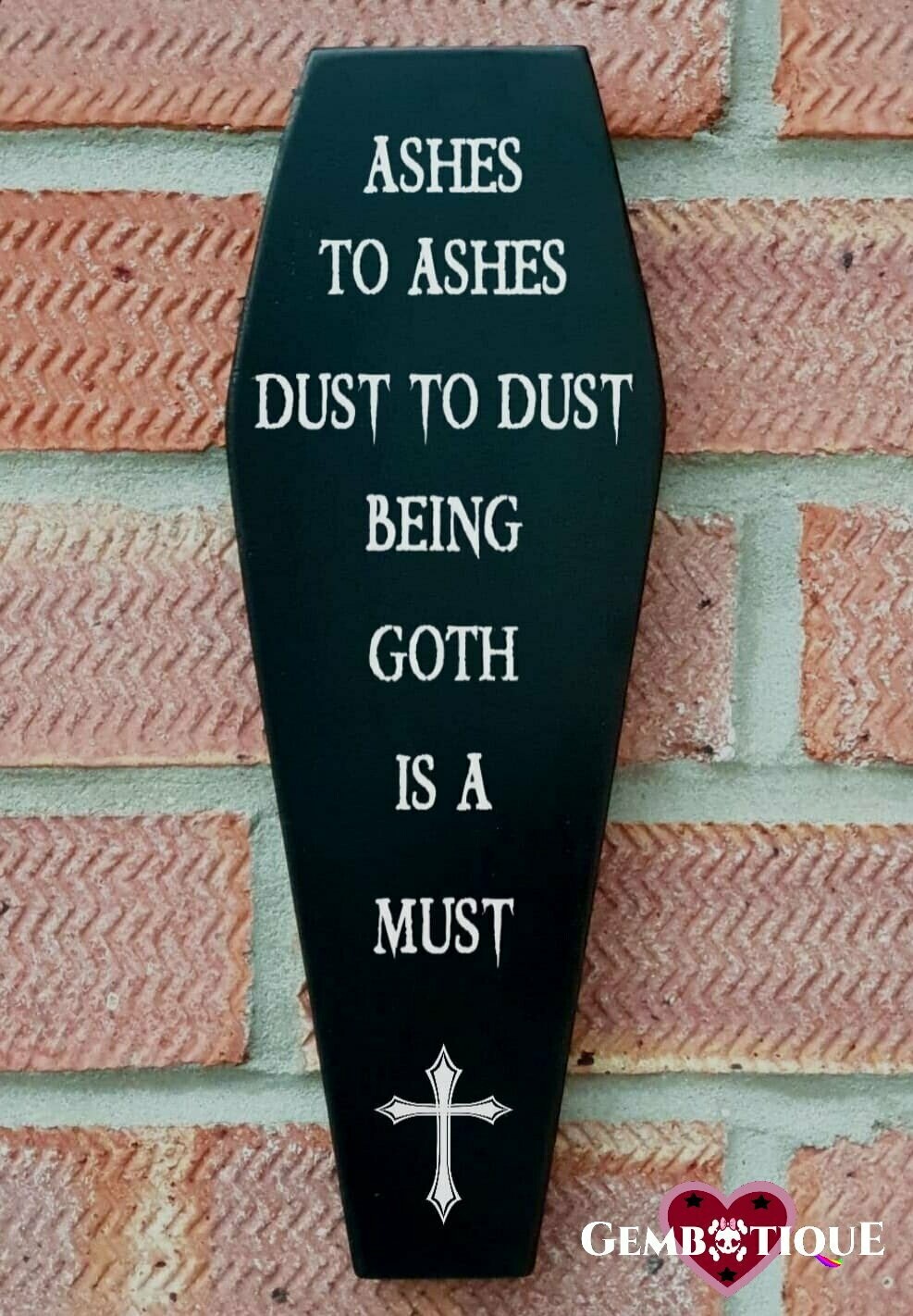 Coffin Plaque - Ashes to Ashes