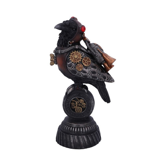 Steampunk Rivet Raven Figurine