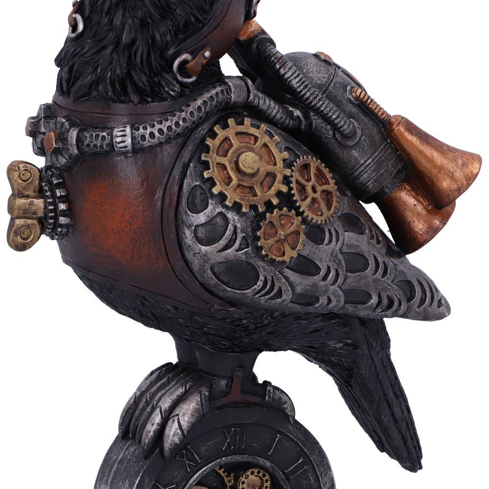Steampunk Rivet Raven Figurine
