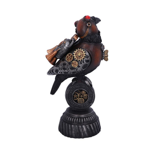 Steampunk Rivet Raven Figurine